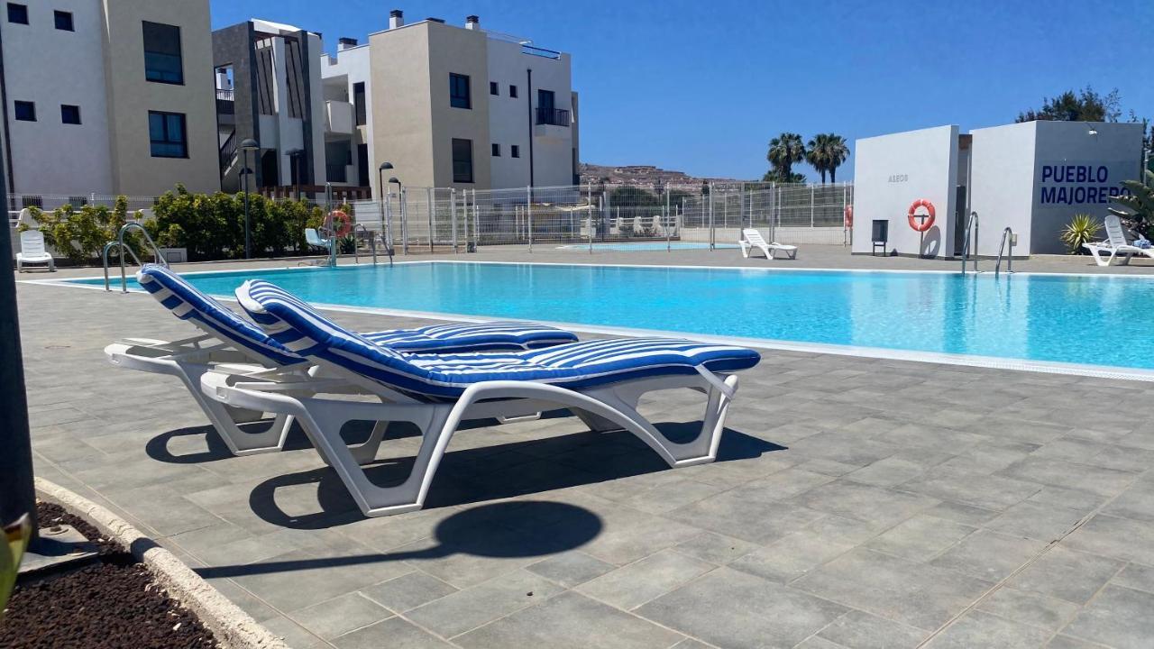 Sunny Luxury Apartment With Two Great Sunny - Level Terraces, Two Swimming Pools, In A New Complex Pueblo Majorero, Close To Fuerteventura Golf Club, Next To The Beach , Atlantico Shopping Mall And Casino In Caleta De Fuste Ngoại thất bức ảnh
